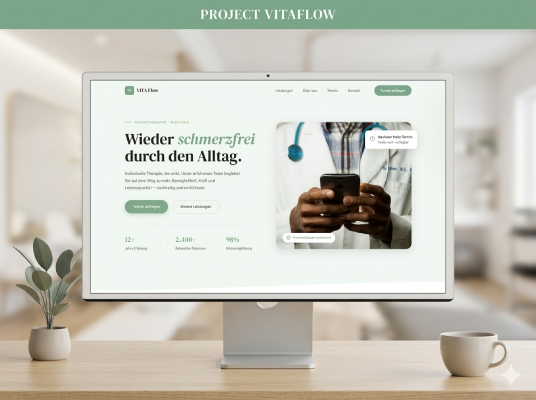 Vitaflow Webdesign Projekt